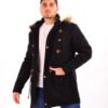 Parka Hombre Abrigada Gabardina con piel