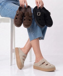 Chatita Mujer con Hebilla y Plataforma