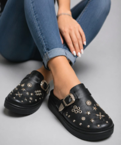 Mocasín Mujer Sol con Plataforma y Apliques